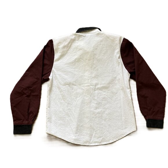 Roughrider Women's Western Shirt Shoulder Overlay Lattice Detail Vintage 90s - Picture 8 of 8